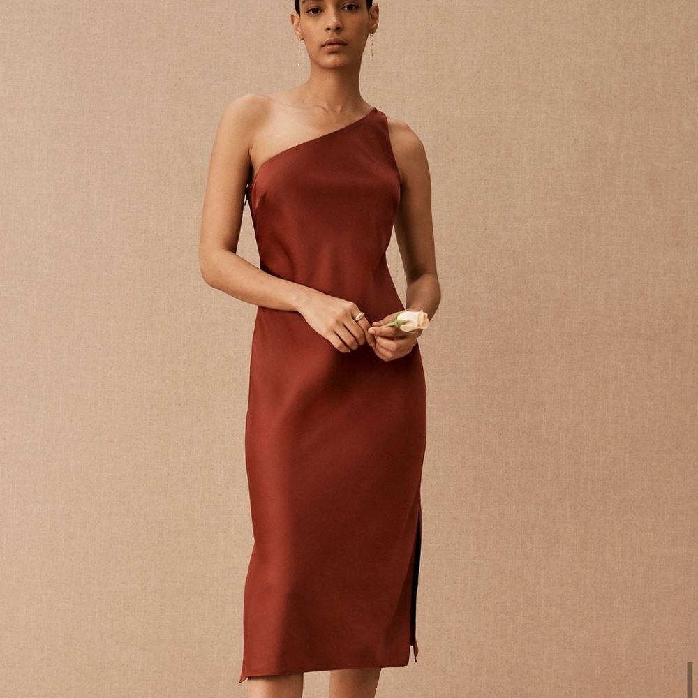 BHLDN Audrie One-Shoulder Midi Dress